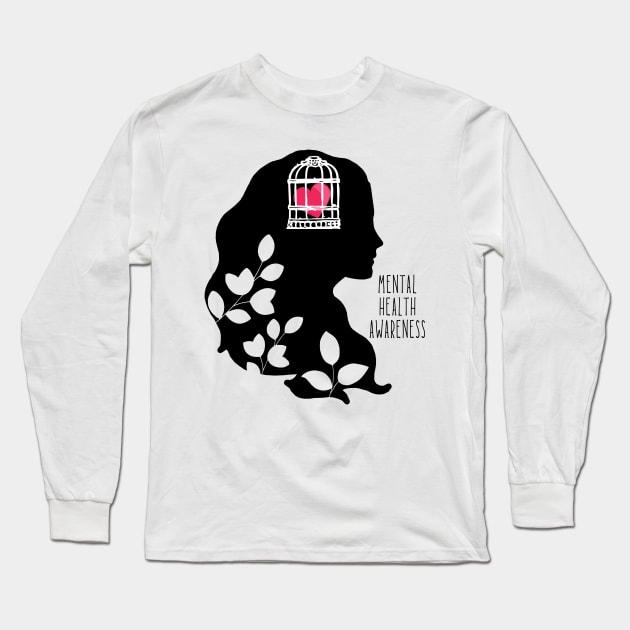 Mental Health Awareness Long Sleeve T-Shirt by Little Designer